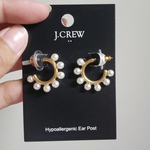 J crew pearl earrings
